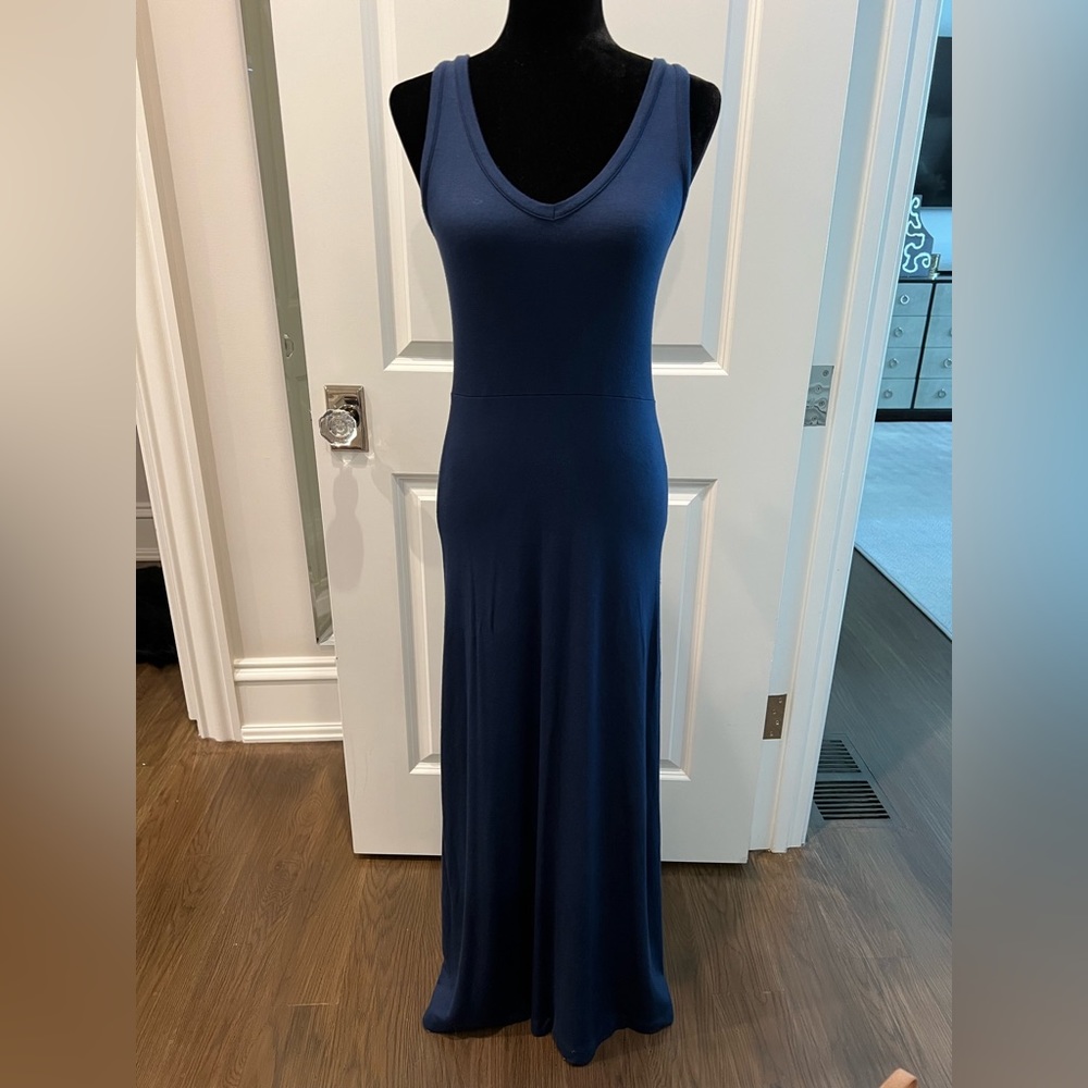 Navy maxi long dress